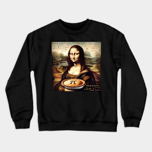 Pi-Day Masterpiece: Mona Lisa's Mathematical Muse Crewneck Sweatshirt